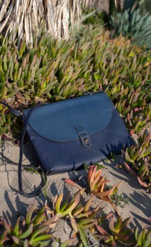 Blue leather BAG