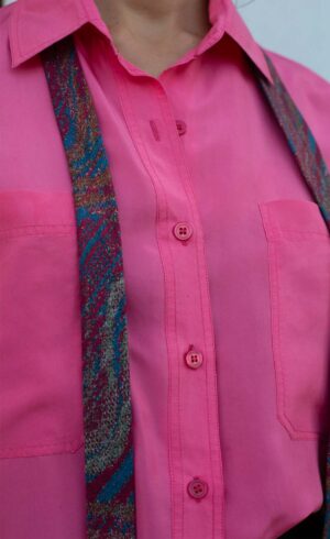 Pink silk SHIRT
