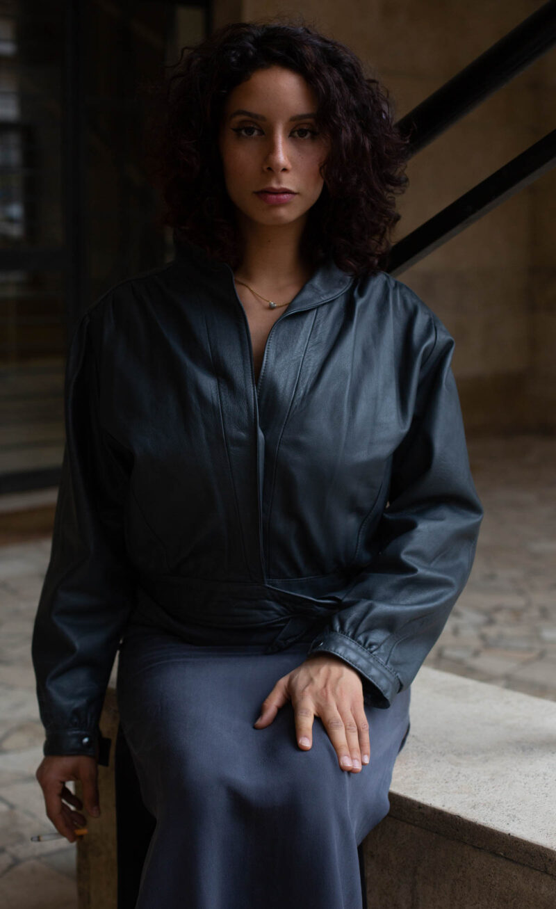 Bow Leather JACKET - Image 7