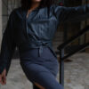 Bow Leather JACKET - Image 5