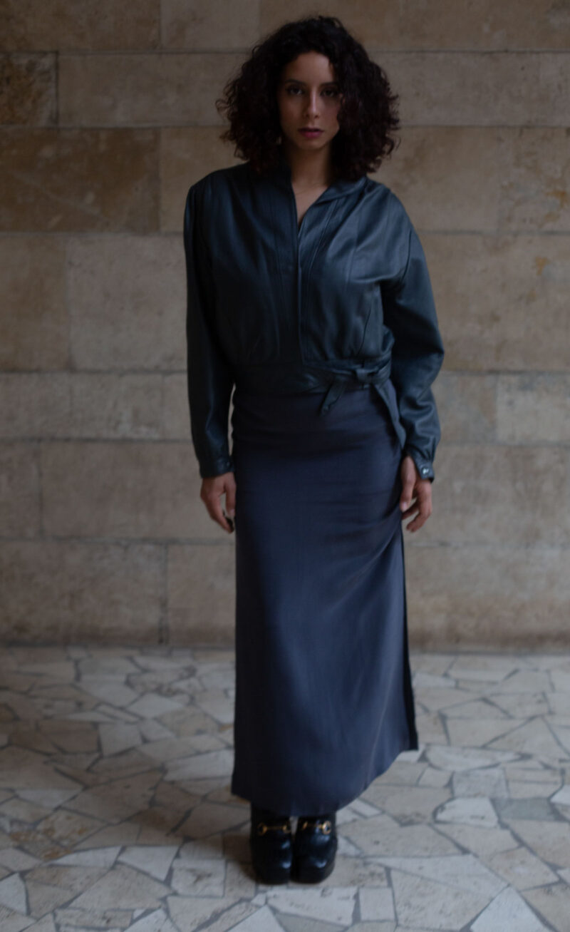 Gray Long SKIRT - Image 3