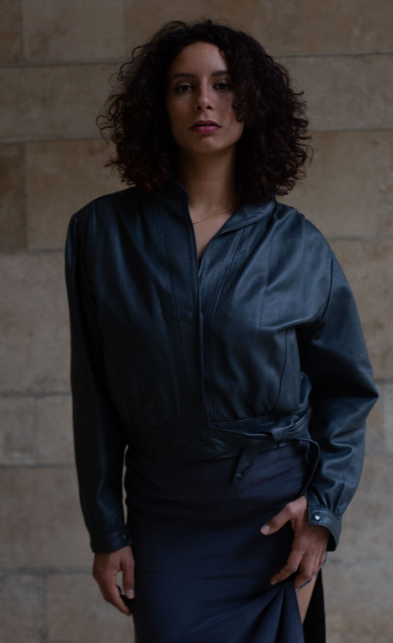 Bow Leather JACKET - Image 3