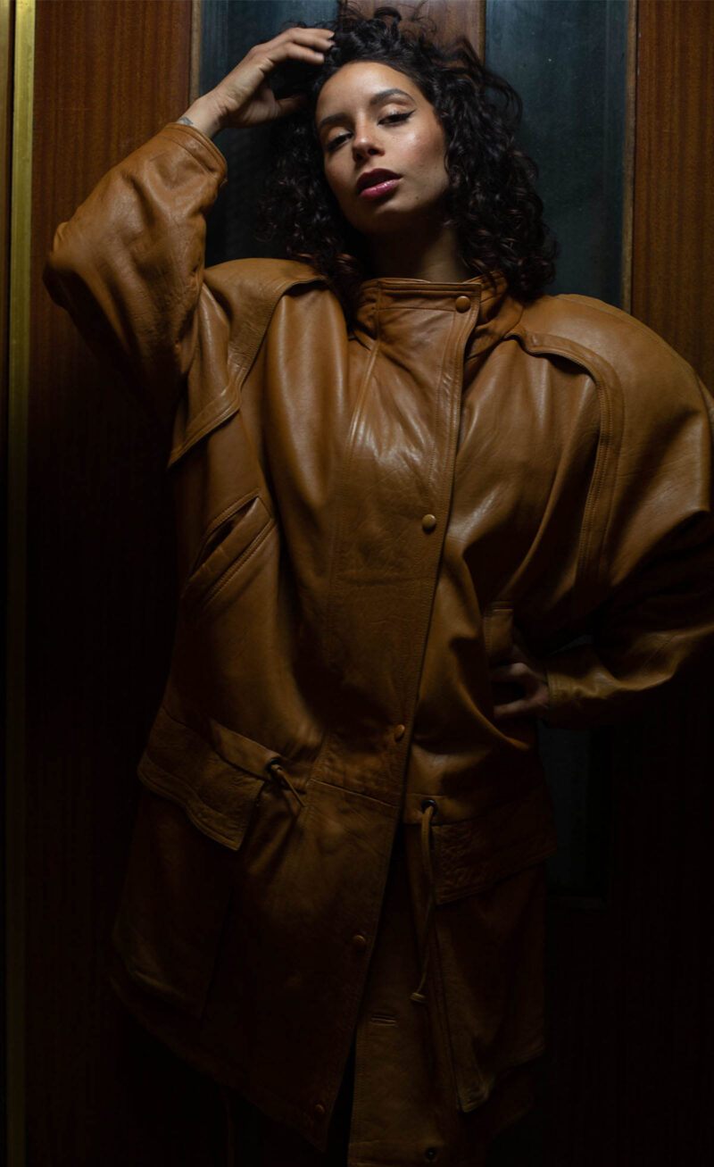 Oversize Echtes Leder PARKA - Image 4