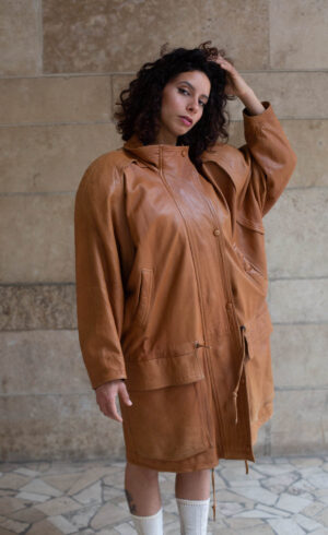 Oversize Echtes Leder PARKA