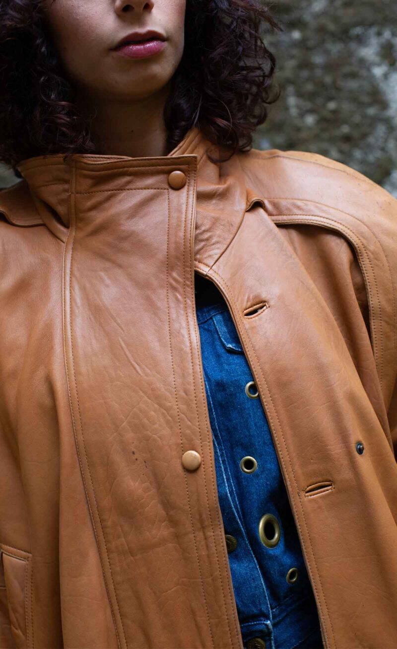 Oversize Echtes Leder PARKA - Image 3